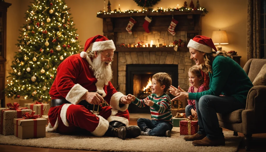 video pere noel enfant pas sage